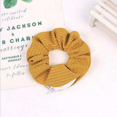 New Korea 2020 Fashion Girls Zipper Headwear Ponytail Holders Hair Accessories