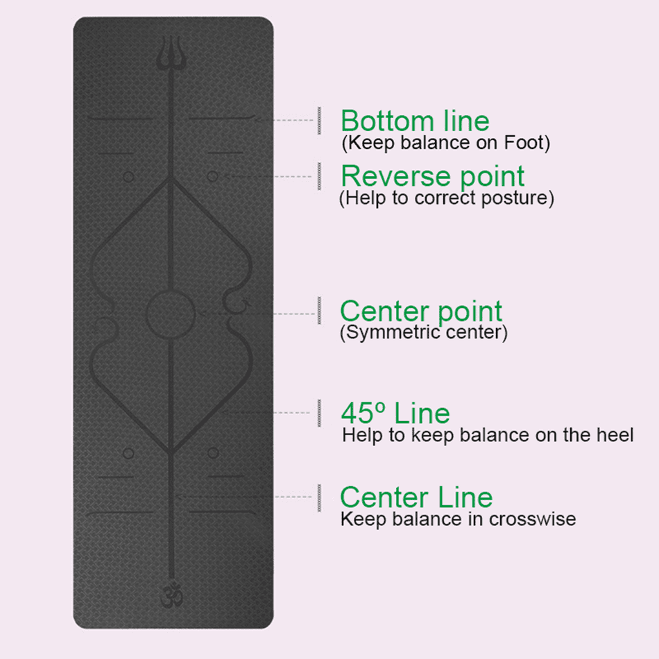 New 6MM Non-slip Elastic Yoga Mat