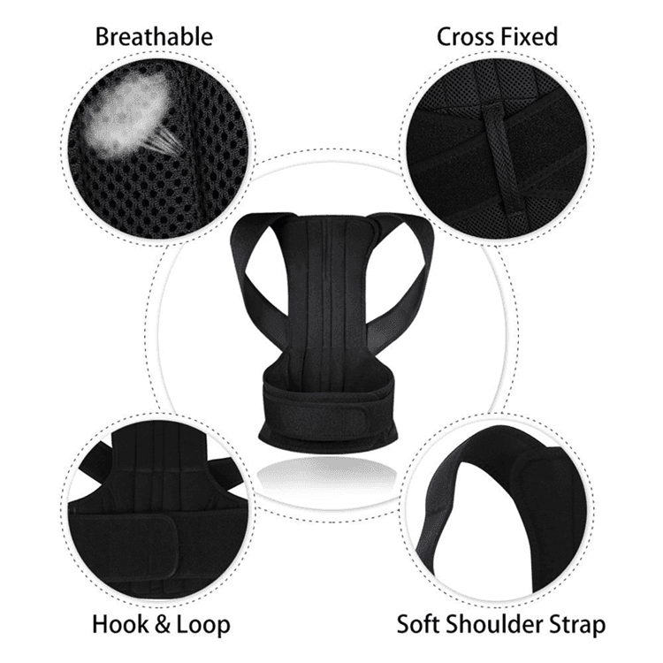 Adjustable Back Posture Corrector Brace Support Belt