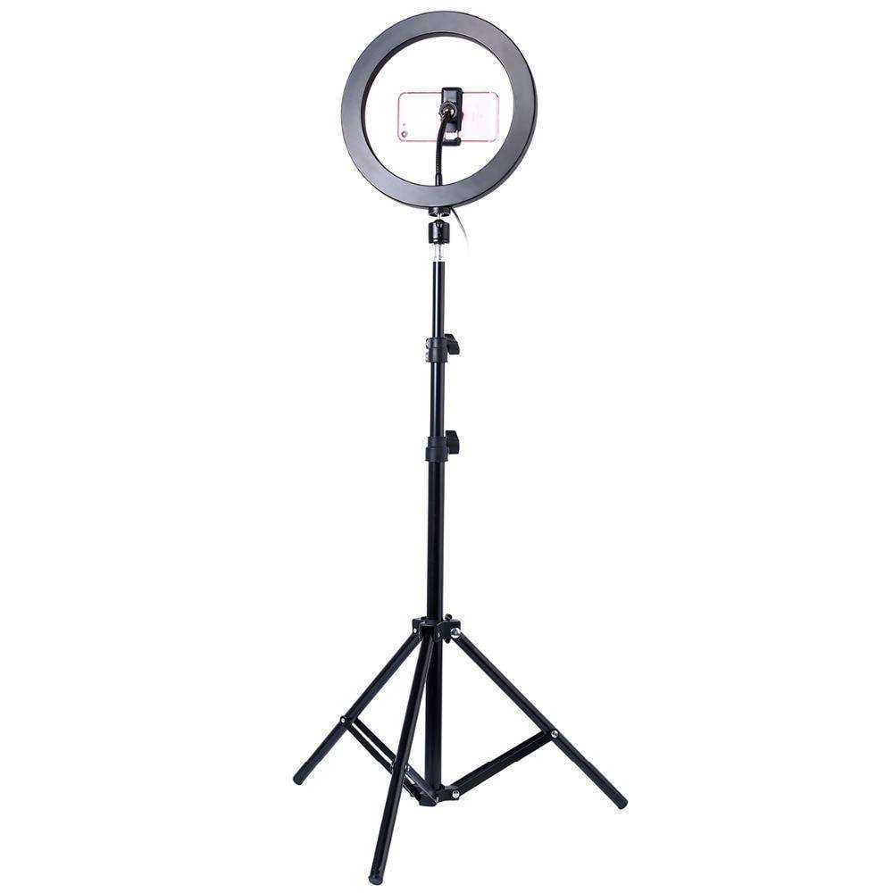LED Selfie Ring Light Dimmable Camera Phone Ring Lamp With Tripod