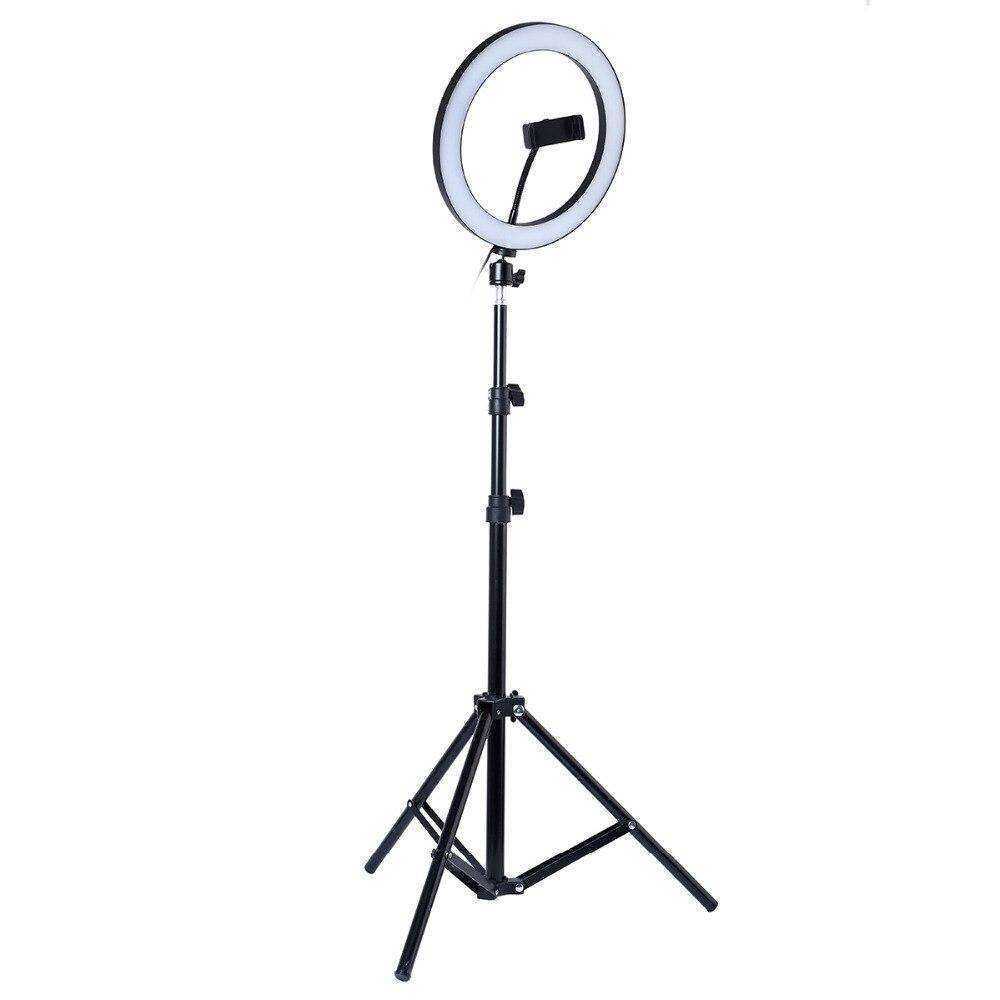 LED Selfie Ring Light Dimmable Camera Phone Ring Lamp With Tripod