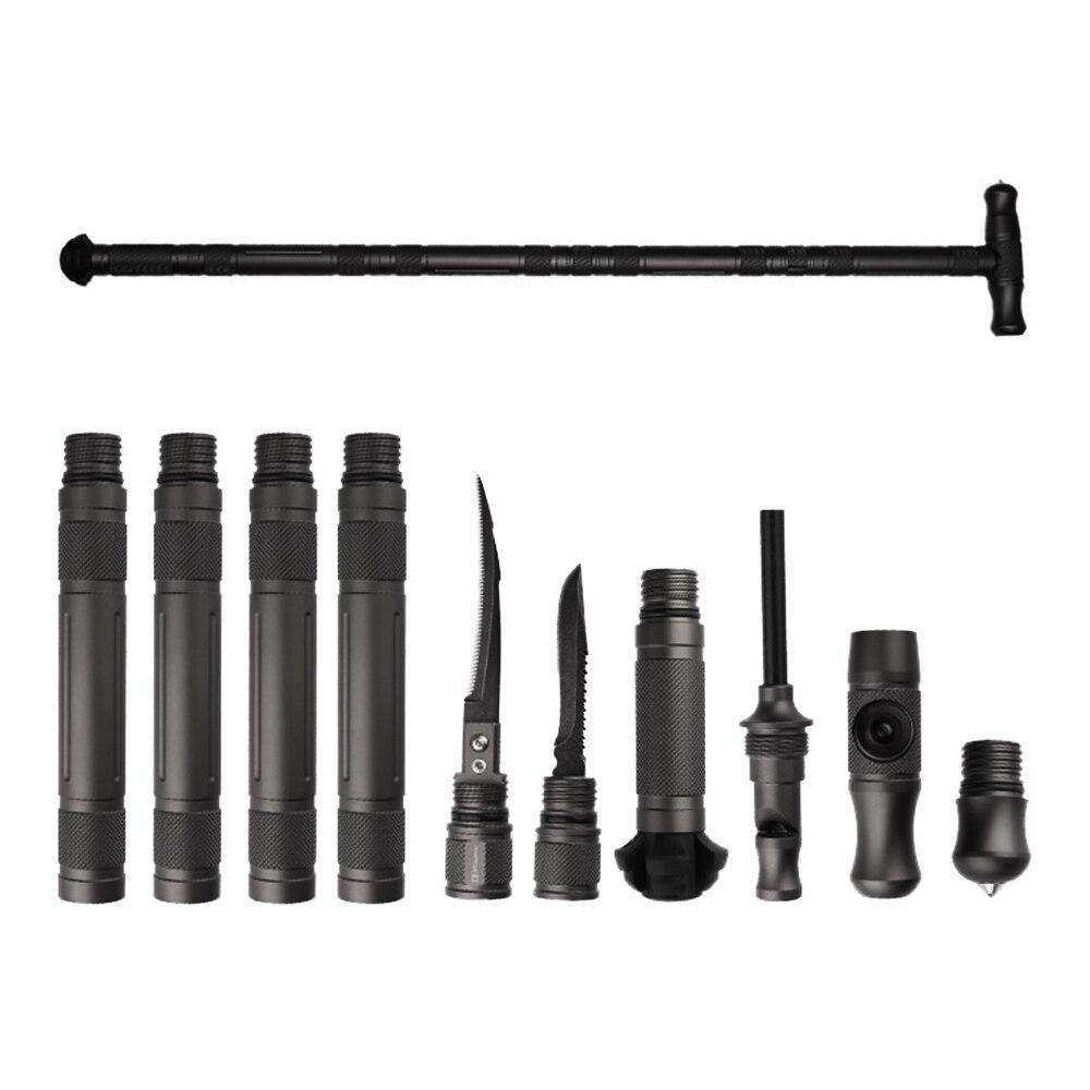 Multi-Functional  Aluminum Alloy Tactical Stick Trekking Pole