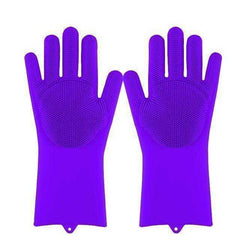 Magic Silicone Dishwashing Sponge Rubber Scrub Gloves