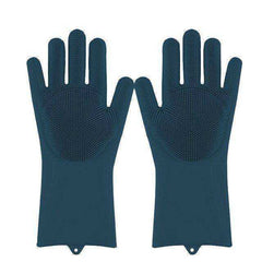 Magic Silicone Dishwashing Sponge Rubber Scrub Gloves