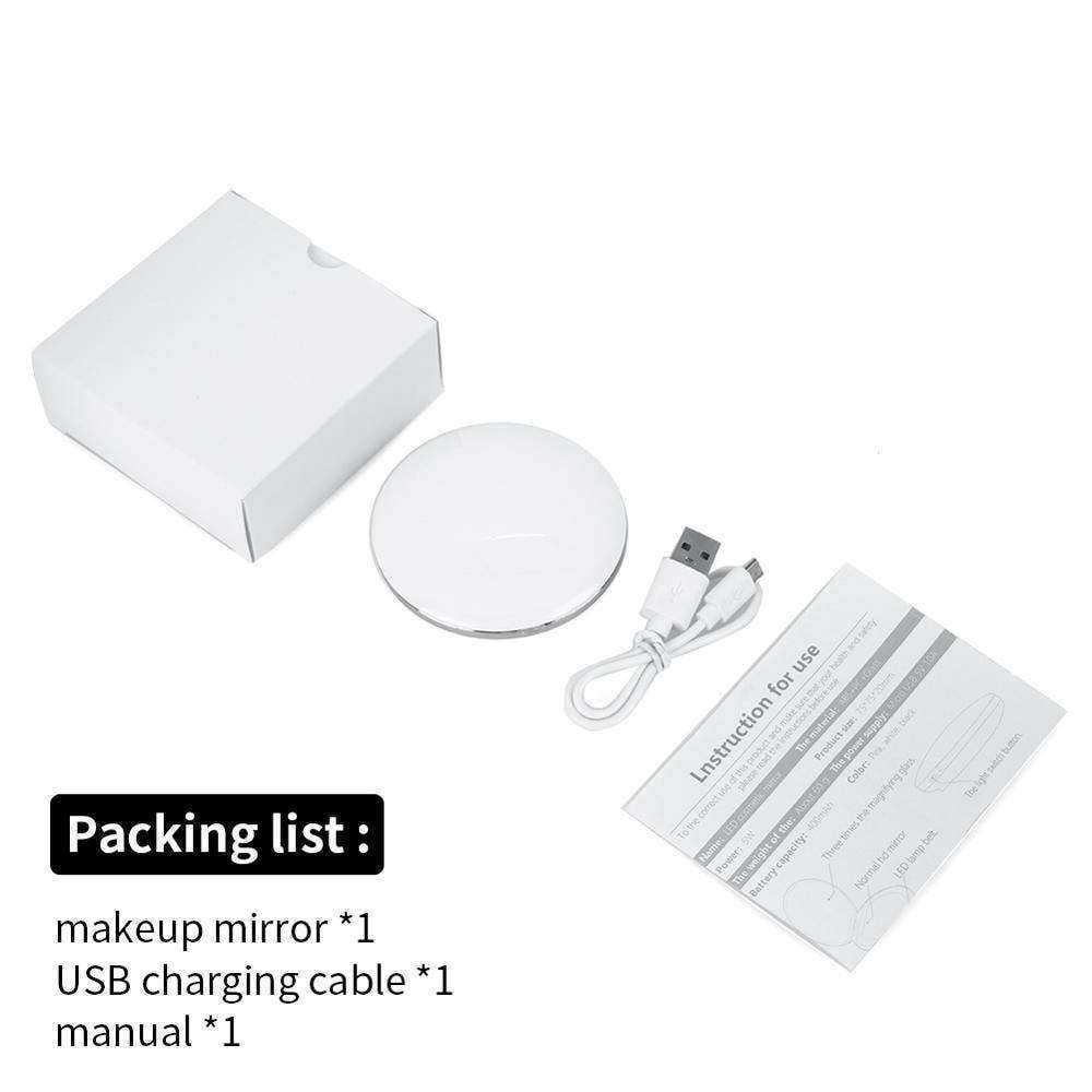 Aesthetic Portable Cosmetic LED Mini Makeup Mirror