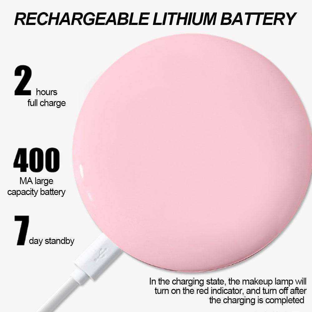 Aesthetic Portable Cosmetic LED Mini Makeup Mirror