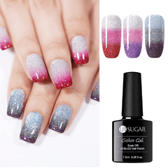 3 Colors Temperature Changing Gel Glitter Nail Polish