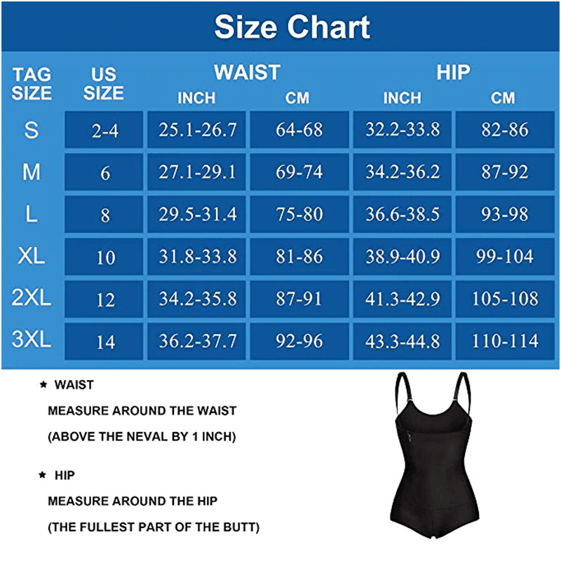 Women Liposuction Girdle Whole Body Zip Corset Waist Shaper