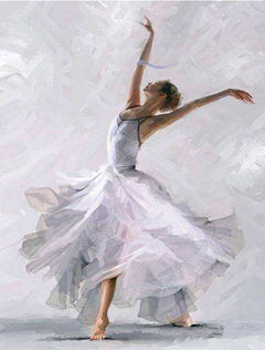 Ballet Dancer Hand Painted Oil Painting Canvas