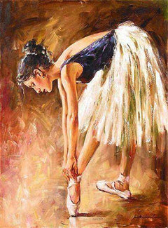 Ballet Dancer Hand Painted Oil Painting Canvas
