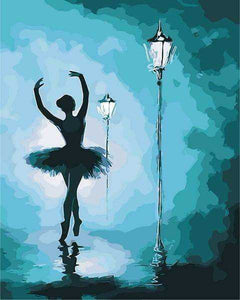Ballet Dancer Hand Painted Oil Painting Canvas