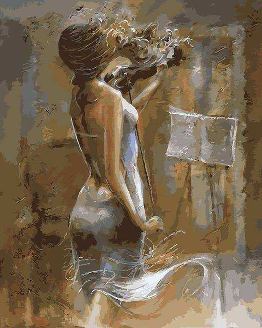 Ballet Dancer Hand Painted Oil Painting Canvas