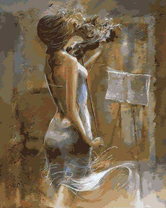 Ballet Dancer Hand Painted Oil Painting Canvas