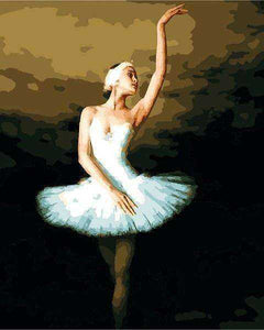 Ballet Dancer Hand Painted Oil Painting Canvas