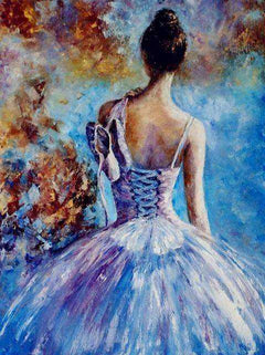 Ballet Dancer Hand Painted Oil Painting Canvas