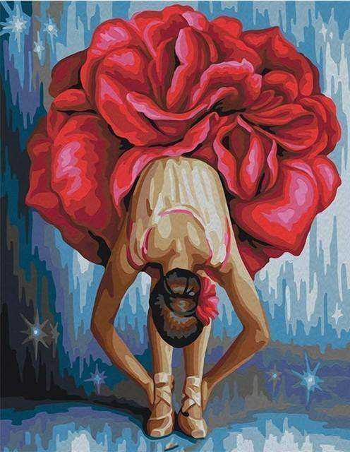 Ballet Dancer Hand Painted Oil Painting Canvas