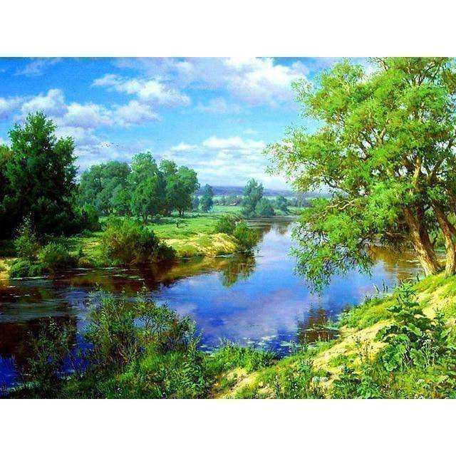 New Nature Scenery Paintings Full Square Landscape