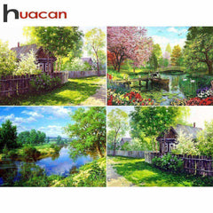 New Nature Scenery Paintings Full Square Landscape