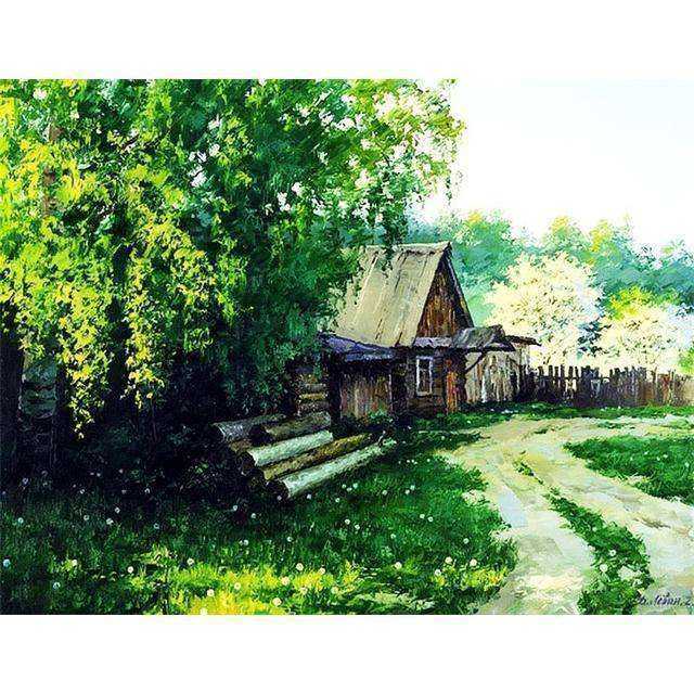 New Nature Scenery Paintings Full Square Landscape