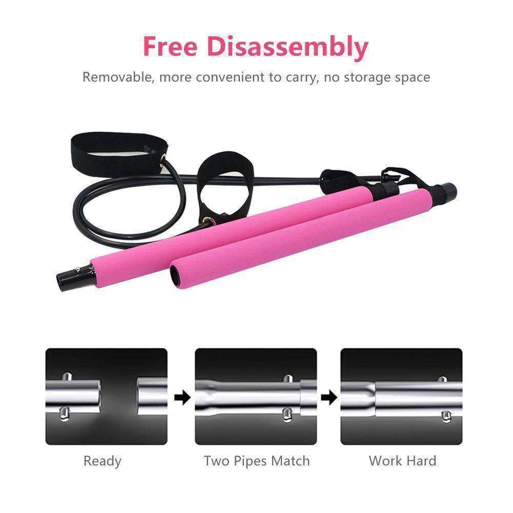 Pilates Resistance Band Yoga Pull Rod