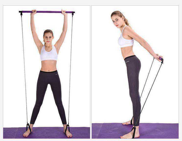 Pilates Resistance Band Yoga Pull Rod