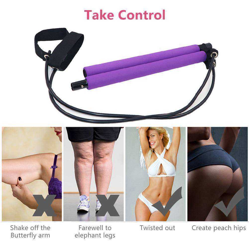 Pilates Resistance Band Yoga Pull Rod