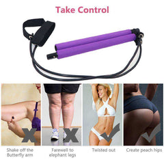 Pilates Resistance Band Yoga Pull Rod
