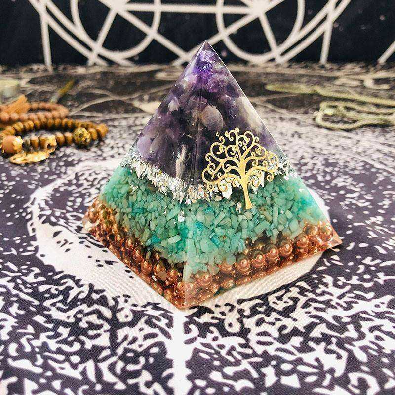 Overcome Difficulties Awakening Orgonite Pyramid