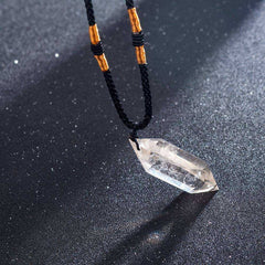 Clear Quartz Crystal Pendulum Pendant Necklace