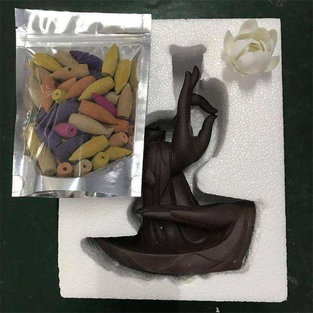 Peaceful Awakening Prayer Backflow Incense Burner