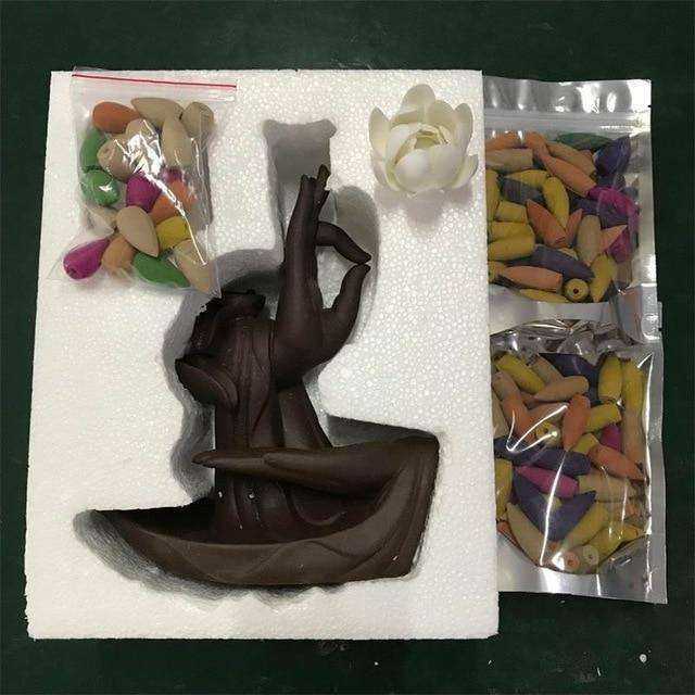 Peaceful Awakening Prayer Backflow Incense Burner