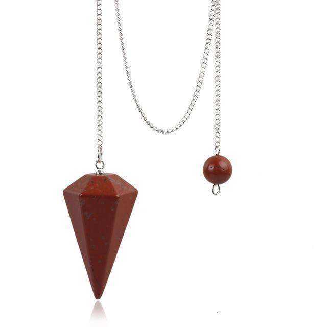 9 Natural Awakening Raw Quartz Crystal Pendulum