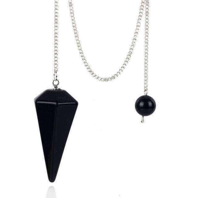 9 Natural Awakening Raw Quartz Crystal Pendulum