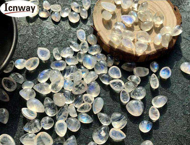 White Moon Stone Beads