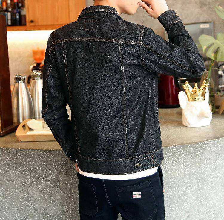 DIMUSI Spring Autumn Aesthetic Mens Denim Jacket Fashion Bomber Thin Ripped Denim Jacket Male Cowboy Jeans