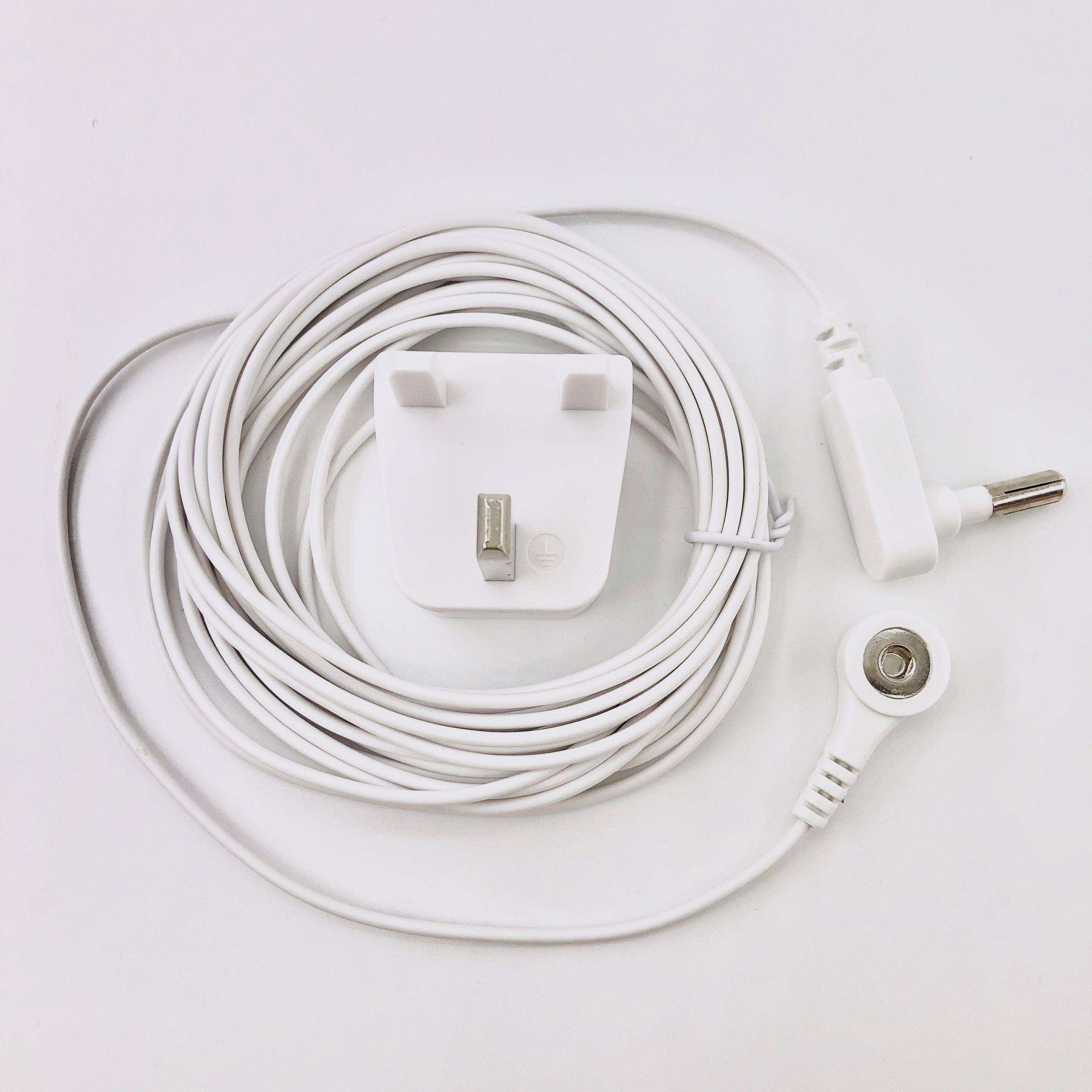 Earthing Socket plug with grounding cord for Earthing sheet /  pillow case / earthing mat