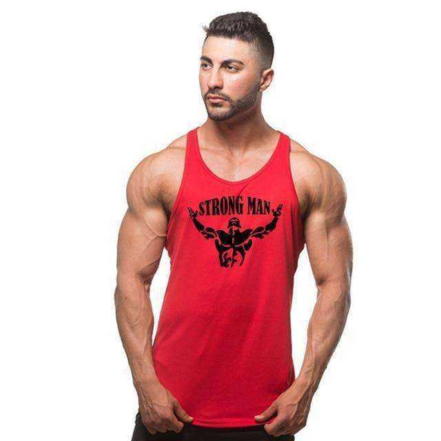 Strong Man Aesthetic Tank Top Bodybuilding Fitness Clothing Men