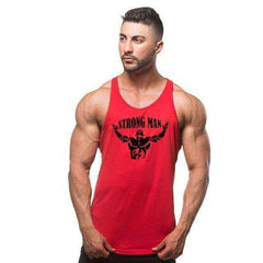 Strong Man Aesthetic Tank Top Bodybuilding Fitness Clothing Men