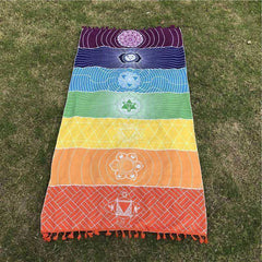 Chakra Hanging Mandala Praying Blanket