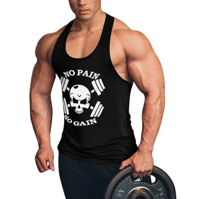No Pain No Gain Aesthetic Tank Top Apparel Men