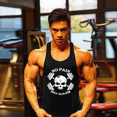 No Pain No Gain Aesthetic Tank Top Apparel Men