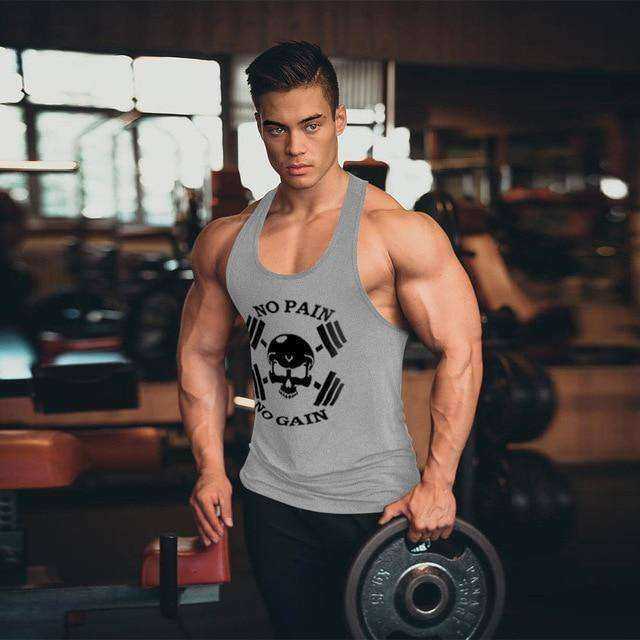 No Pain No Gain Aesthetic Tank Top Apparel Men