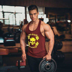 No Pain No Gain Aesthetic Tank Top Apparel Men
