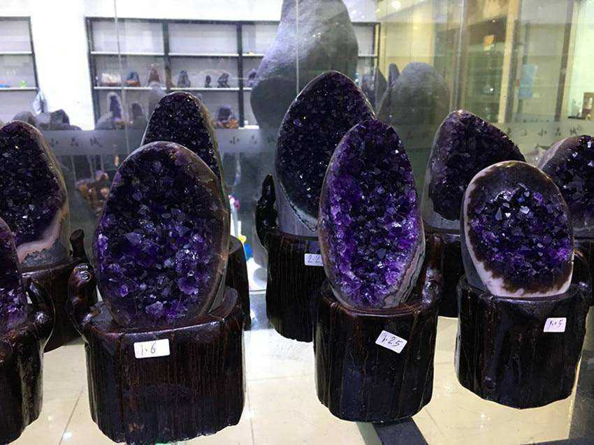 Amethyst crystal cluster