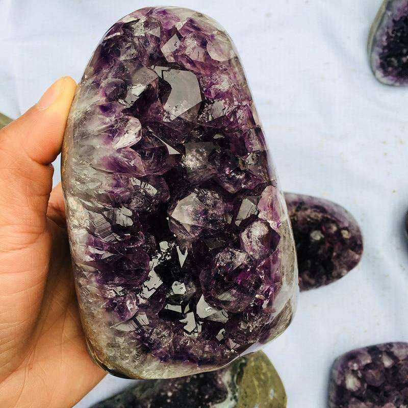 Amethyst crystal cluster
