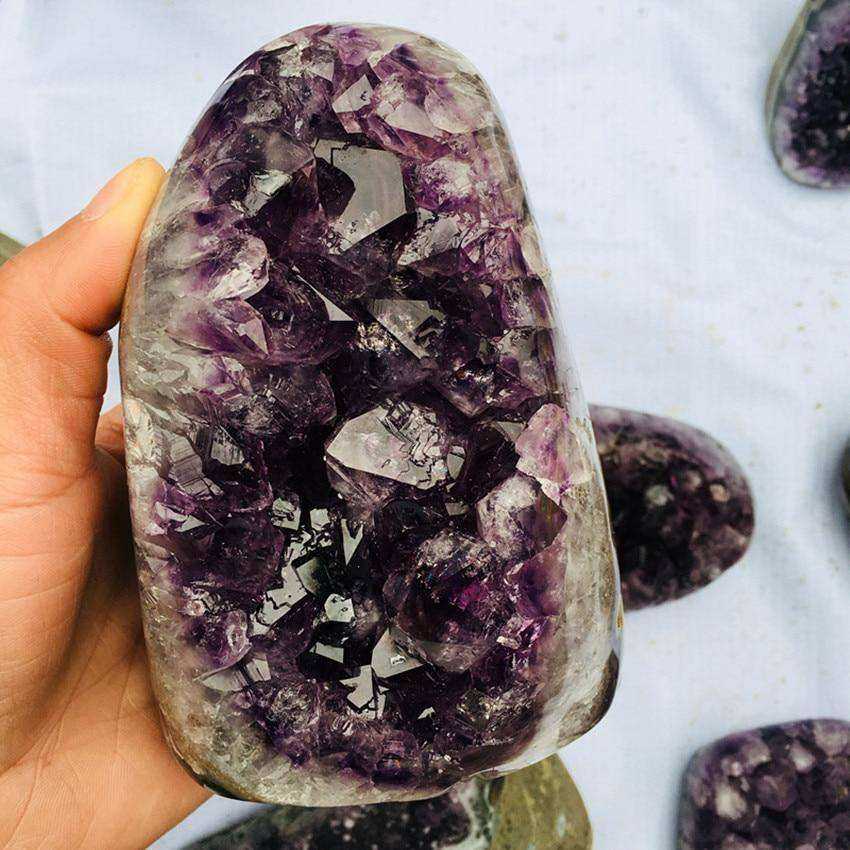Amethyst crystal cluster