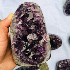 Amethyst crystal cluster