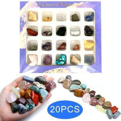 20pcs Tumbled Mini Ores Stone Collection