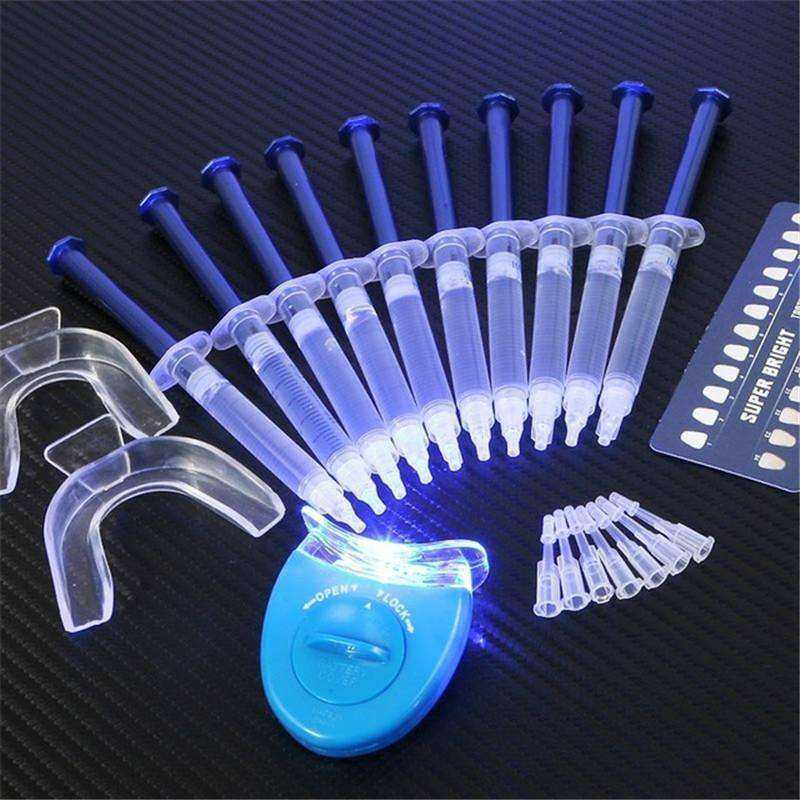 Professional Quality Peroxide Teeth Whitening Kit With LED Light