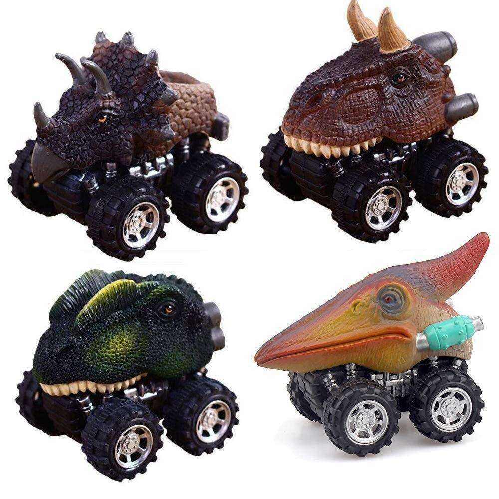 Pull Back Triceratops Petrosauria Animal Dinosaur Model Children Gift Mini Toy Car - AWAKENING AESTHETICS